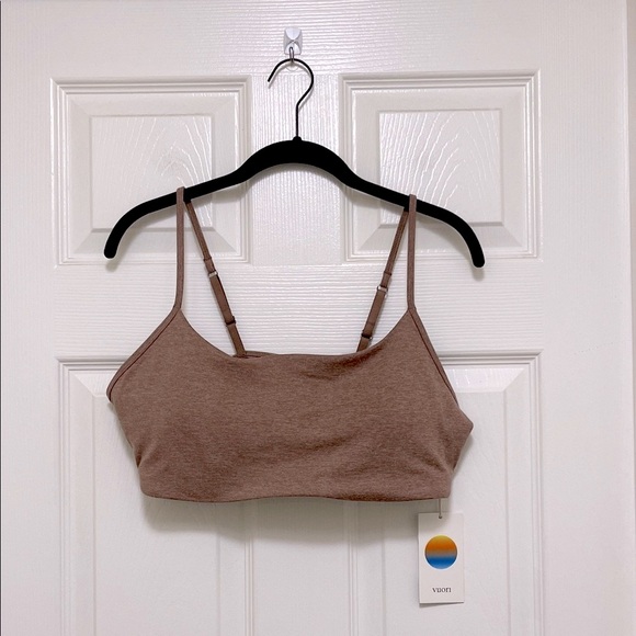 NWT Vuori Halo Essential Bra in Nutmeg Heather - Picture 6 of 8